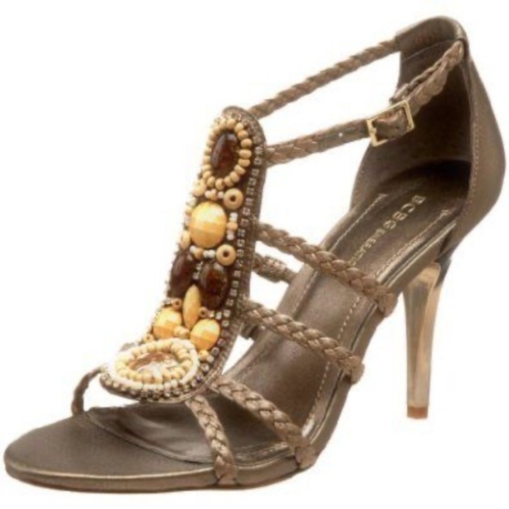 BCBGenetation Poland’s Bronzed Heeled Sandal-8